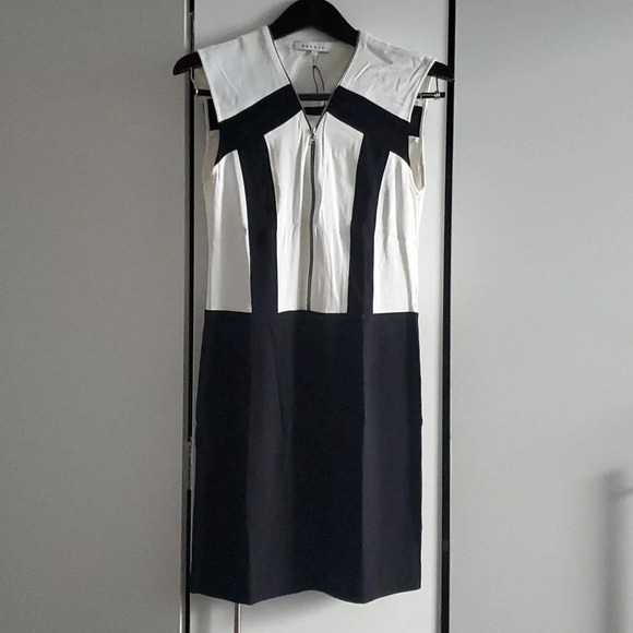 Sandro size S black and white zippered dress from Paris! - Picture 1 of 12
